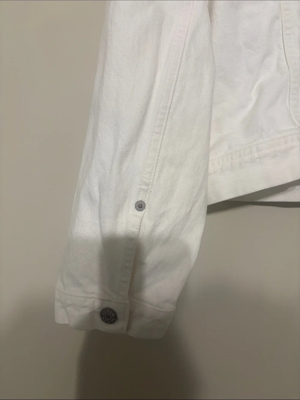 J. Crew White Denim Jacket - Women's Button-Front Trucker